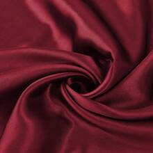 35" Large Square Satin Head Scarf, Silk Scarf For Women Hair Bandana Scarves For Hair Wrapping And Sleeping At Night - 酒紅色 - 查看 3