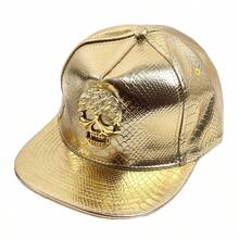 1 Stück Dollarzeichen & Kunstkrokodilleder Flachbrim Baseballkappe, modische vielseitige Snapback Mütze für Lässig, Hip Hop, Rock Tanz, geeignet für den täglichen Gebrauch, verstellbare Größe