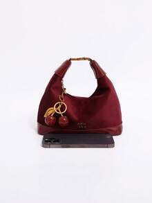 Dedoo Bolso rojo Ankola para mujer, nueva moda de nicho de otoño e invierno 2025, bolso bandolera, bolso de mano tipo empanadilla, adecuado para ir al trabajo, dar regalos, estudiantes universitarios, citas, etc.