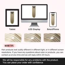 Clip In Hair Extensions Blonde Clolor 24 Inch 6 Pcs Set Long Straight Hair Extension Synthetic Hairpieces For Women Girls Daily Use - Gold-613 - View 7
