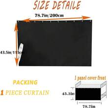 Dorm Home Solid Thicken Bunk Blackout Bed Curtains Cloth Bed Canopy Students Single Sleeper - Black - View 2