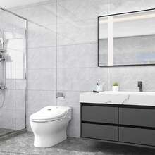 10/20 片现代白色大理石剥离粘贴瓷砖墙板 - 自粘乙烯基防溅板，适用于厨房和浴室，易配设计，23.62X11.81 英寸 - 彩色 - 查看 13