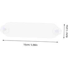 2piezas Soporte Transparente para Permisos De Estacionamiento con Ventosas Porta Tarjetas De Acrílico para Parabrisas De Auto Holder para Pasos De Peaje - 1 - Ver 5