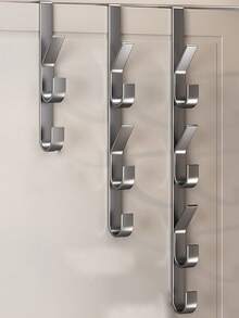 1 Móc Treo Cửa Đa Năng - Thiết kế thẳng, dùng để treo áo khoác, khăn tắm cho cửa phòng tắm, tiết kiệm không gian, không cần khoan, phù hợp cho phòng ngủ, phòng tắm, nhà để xe, phòng giặt, nhà nghỉ, nhà bếp, khách sạn (Giao hàng ngẫu nhiên) - móc dọc - Xem 4