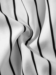 Camicia casual a maniche lunghe con righe "Old Money" da uomo, autunnale