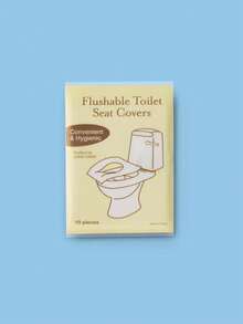 100/50/20/10 片/包，10 片/包一次性水溶性便携式马桶座套，方便旅行和商务出行，马桶座套，飞机旅行、露营、浴室用品必备配件 - 彩色 - 查看 3
