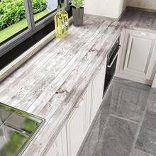 1 Rolle selbstklebende abnehmbare Vinyl für Heimdekoration, Küchenarbeitsplatte und Regalabdeckung, Vintage Wandraumdekoration Verwitterter Holzwandkunsteffekt Wandaufkleber, einfach zu installieren, wasserfest und leicht zu reinigende Tapete zum Abziehen und Aufkleben, ästhetische Raumdekoration