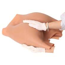 Plus Size Women's High Waist Tights Silicone Panties Artificial Open Crotch Hip Lifter Butt Bum Lift Shaper Shapewear Leggings