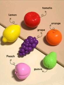 1pc Baby Early Education Sensory Intelligent Toy Fruit Set, Focus Training Sesele Puzzle Toy