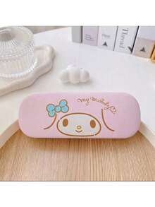 Sanrio حافظة نظارات طالب كرتونية جميلة ل- Hello Kitty Sanrio - Melleti - Yugui Dog، حامل أقلام، حافظة قرطاسية، حافظة نظارات - تصميم جميل وقابل للحمل ومقاوم للخدش - هدية عيد الحب المثالية، (قد يتم شحن أنماط عشوائية)، ضروريات العطلات، الخريف، ، عيد الميلاد، الكرنفال، اليوم الوطني، الخريف، عيد الاستقلال