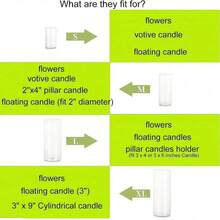 8/4pcs Glass Cylinder Vases, Tall Clear Flower Vase, Hurricane Floating Candle Holder For Table Centerpiece, Wedding, Home Decor Room Decor Glass Vase