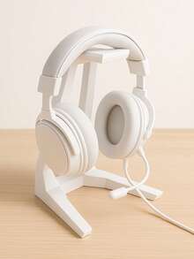 Modern White Desktop Gaming Headset Headphone Stand - trắng - Xem 1