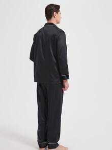 بدلة بيجامة كاجوال جديدة للرجال، ملابس خريف وشتاء