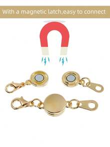 Magnetic Necklace Clasps And Closures - Round Bracelet Extender Clasps For Jewelry Making