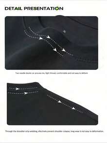 Camiseta 100% de algodón con estampado gráfico de fresa para mujer, camiseta informal Vintage estampada, camiseta de manga corta con cuello redondo, 1pcs top de 180g 100% algodón - Negro - Ver 6