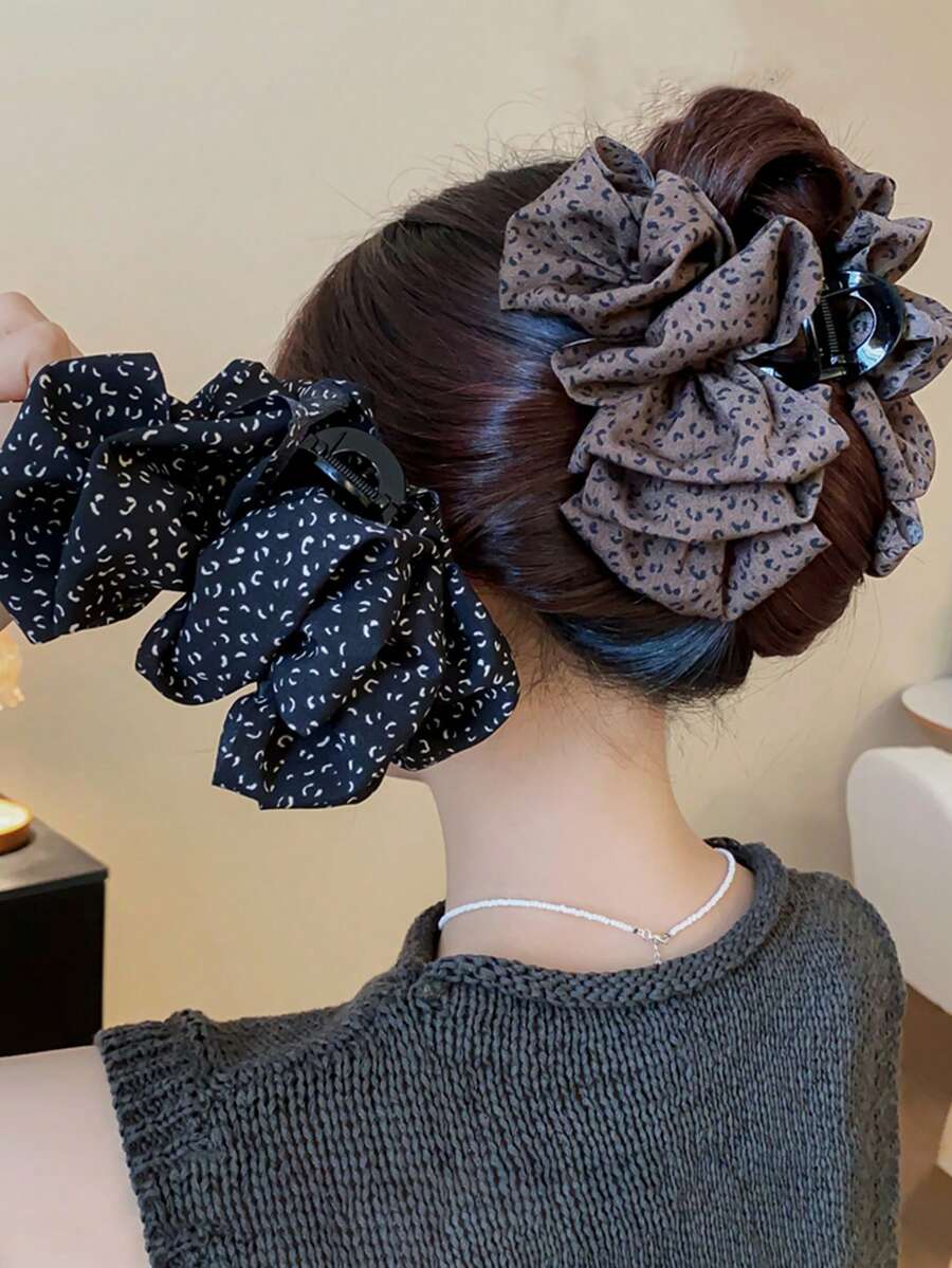 1pc Retro Cloud Bubble Hair Clip, Versatile Luxurious Accessory For Women Winter Hair Clutch Elegant Claw Clips