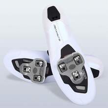 NAACOO - Tacos de bicicleta compatibles con tacos Look KEO, pelotón para interiores y exteriores, ciclismo, carretera y bicicleta, sin clip, zapatos de ciclismo - Flotador KEO -4.5° - Ver 10