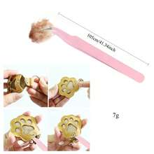 Cute Dog Paw Keychain, Cartoon Pet Hair Storage Leather Case Portable Pet Hair Memorial Keychain Pendant,Christmas,Christmas Decorations