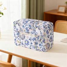 Multipurpose Sewing Bag Floral Tool Bag Large Capacity Sewing Bag Organizer Portable Totes For Home Use - Light Grey - View 4