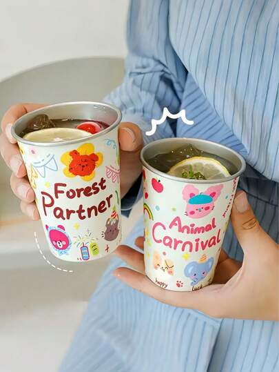 كوب قهوة مثلجة من الفولاذ المقاوم للصدأ 304، كوب مشروبات، كوب ماء من الفولاذ المقاوم للصدأ