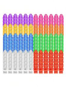 5/10/20/40 piezas Luces de dedo LED, Linternas mini a pilas, Linternas de dedo LED de múltiples colores, Adecuadas para regalos de cumpleaños, bares, fiestas, Pascua, Halloween, Navidad y Año Nuevo, Accesorios de fiesta de luz nocturna (con pilas) - Unitalla - Ver 9