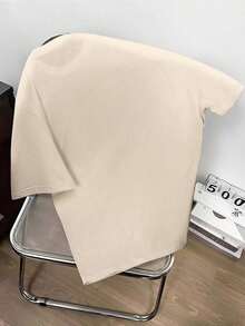 Men's Round Neck T-Shirt With Geometric Print - White - View 3