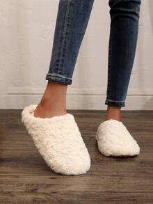 New Women Comfortable Rabbit Fur Slippers, Autumn/Winter