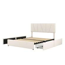 Bed Bases & Foundations - Beige + Upholstered - View 8