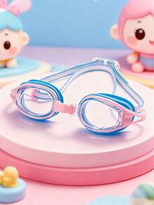 1 Piece Of Children's Anti-Fog HD Swimming Goggles, Waterproof And Anti-Fog HD Professional Diving Goggles Swimming Equipment - Silicone Earplugs Swimming Goggles, Suitable For 3-16 Years Old Children Swimming Diving Use