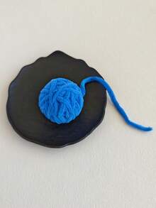 1 قطعة من لوازم الحيوانات الأليفة كرة ملونة منسوجة للقطط للتسلية الذاتية مع جرس، لعبة مضغ جميلة للقطط للعب وتخفيف الملل، لاستخدام الحيوانات الأليفة فقط