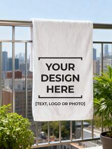 1pc Create Your Own Custom Design Tea Towel, Design Your Own Dish Towel, Flour Sack Or Microfiber Tea Towel, Personalized Tea Towel, Custom Gift,Wedding Christmas Essentials