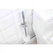 1 pieza Soporte transparente y resistente para trapeador, organizador autoadhesivo para pared, gancho para trapeador, organizador de gancho para baño