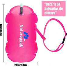 TAGNEFLOR Boya de Natación Aguas Abiertas - Flotador de Natación Salvaje,Flotador de Remolque Ligero con Bolsillo Impermeable para Teléfono |  Visibilidad Alta | Adultos/Niños - Naranja - Ver 1