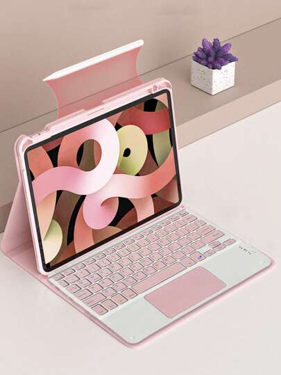 AKKHOO Wireless Keyboard, Rechargeable, Touchpad, Mini Keyboard With IPad Touch, Compatible With IPad Tablets