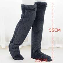 Elderly Knee Warmers, Warm Knee Pads For Cold Legs, Long Tube Leg Warmers For Knee Joint Protection, Thick Fleece Leg Warmers For Air-Conditioned Rooms And Sleeping