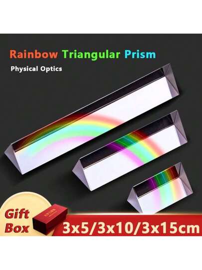 Triangular Prism Rainbow Prisma Crystal Seven Color Triprism Students ...