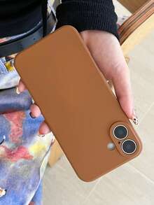 1pc Luxury Liquid Imitation Apple Phone Case Compatible With Apple 17/17 Pro Max/16/11/13/12/14/15 Pro Max, Shockproof Protective Cover