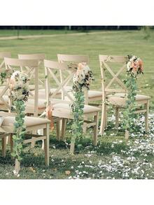 1 pièce/3 pièces/80 pièces Plantes artificielles - Vigne de feuilles d'eucalyptus, décorations de jardin extérieur, décorations d'arbre de Noël, guirlande de fête de mariage, décorations de maison, salle à manger, chambre à coucher, décoration d'hiver, décoration d'Halloween, décoration de Noël, cadeaux d'anniversaire