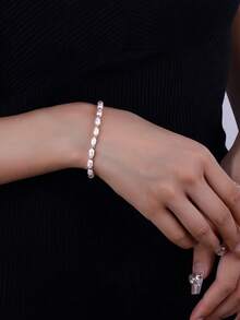 1 Elegant Pearl Women's Bracelet, Adorned With Exquisite Pearls, Daily-Friendly, Ideal Luxury Jewelry - Multicolor - View 2