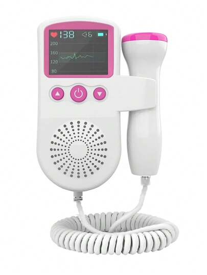 Monitor Ultrasonido Portátil Doppler Fetal para Escuchar los latidos de tu Bebe durante el Emabarazo Bisuling Varios Colores