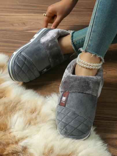 Pantofole termiche imbottite e confortevoli, adatte per uso interno ed esterno, con suola antiscivolo morbida e spessa, unisex