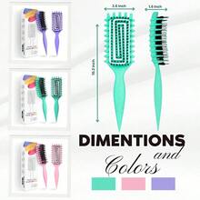 Lược định hình tóc xoăn, lược chải tóc thông thoáng cao cấp với lông heo rừng, tạo kiểu và gỡ rối, định hình và tạo nếp tóc xoăn, giảm thiểu tình trạng giật tóc, phù hợp với mọi loại tóc, màu xanh ngọc, dụng cụ làm tóc, đồ dùng làm tóc, đồ dùng du lịch thiết yếu, du lịch, thợ cắt tóc, nhà tạo mẫu tóc, phụ kiện thợ cắt tóc, ngày lễ tình nhân, đồ dùng làm tóc, nhà tạo mẫu tóc, tiệm cắt tóc, salon, đồ dùng cần thiết cho kỳ nghỉ, sản phẩm chăm sóc tóc, tiệm cắt tóc, quà tặng Valentine, đồ dùng du lịch thiết yếu cho nam giới, dụng cụ tạo mẫu tóc - Màu xanh mòng két - Xem 9