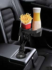 1 件多功能车载餐盘架杯架手机架饮料架储物盘收纳架，通用汽车内饰配件 - A - 查看 3