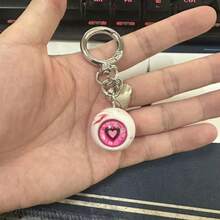 1个怪异树脂眼球钥匙扣 - 哥特风和另类风格爱好者的独特礼物 - 万圣节惊悚礼品袋挂饰，可作为汽车、老师、朋友、姐妹的礼物创意 - 彩色 - 查看 18