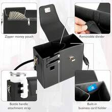 WADY Bolso para, Bolsa de Almacenamiento portátil para Agua al Aire última intervensión con Bolsa, Bolsa Cruzada para Botella Stanle - Negro - Ver 6