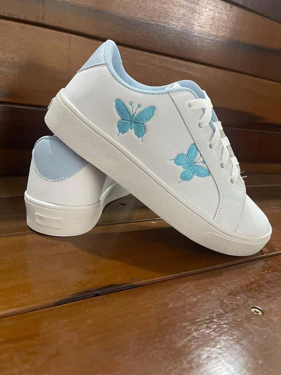 Women's Casual Butterfly Sneakers - Immediate Shipping - Màu xanh lam - Xem 1