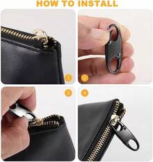 Slzhds 10 Pcs Clips de Mosquetón, Mosqueton Llavero, Mosquetón Doble, Hebilla de Cremallera de Repuesto Antirrobo,Mosquetón,S Llavero de Resorte Doble,para Viajes de Camping,Mochilas - Pago - Ver 11