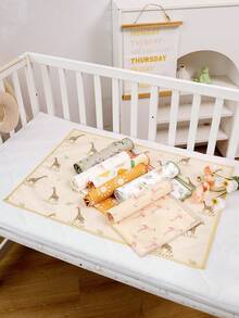 2 pezzi Cuscinetti sottili colorati e impermeabili per il cambio, tappetino per il cambio del bambino traspirante e anti-perdite, protettore per materasso portatile, facile da trasportare