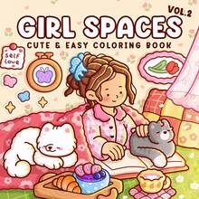 1pc (21cm*21cm) Adult Coloring Book "Girl's Space 2", Thick Opaque Paper, Clear Lines, Easy To Color, Featuring Various Girl's Life Scenes, DIY Coloring, Cultivate Thinking Ability, Suitable For Stationery, School Supplies, Great Gift For Girls, Valentine's Day, New Year - Girl Spaces2 - View 14