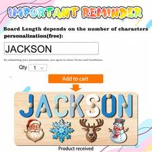 1pc Customizable 2 Rows Of Letter Puzzles, The Upper Row Is Your Customized Text, The Lower Row Is Your Favorite Picture Of Your Choice, And The Text Can Be Engraved On The Back.Suitable As A Christmas Gift